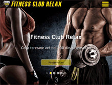 Tablet Screenshot of fitnessclubrelax.net